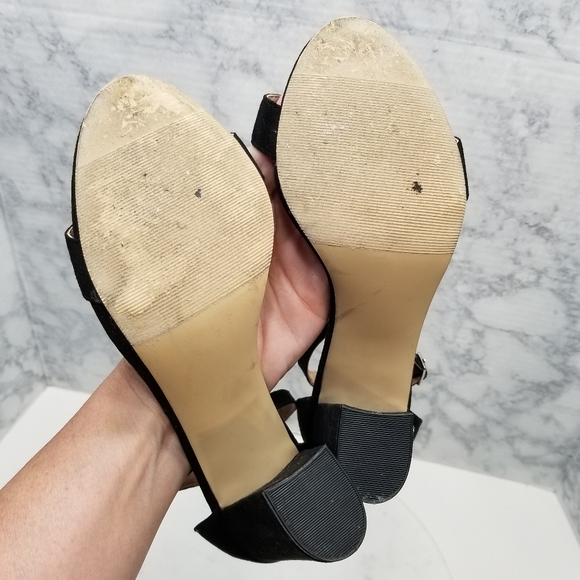 Steve Madden 6 Beella black strappy chunky heels - Picture 8 of 9